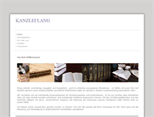Tablet Screenshot of kanzleilang.de